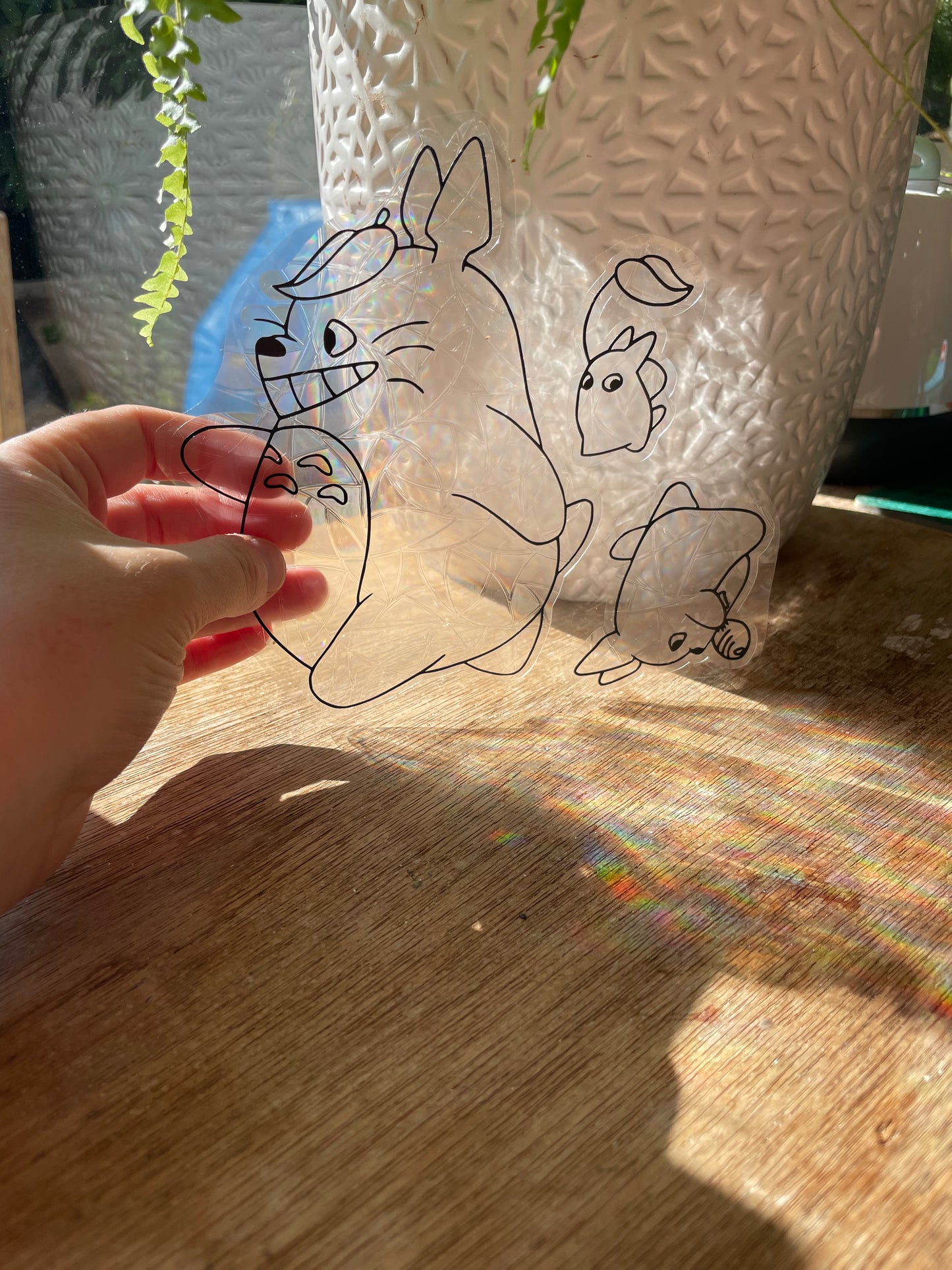 Totoro Suncatcher Window Cling