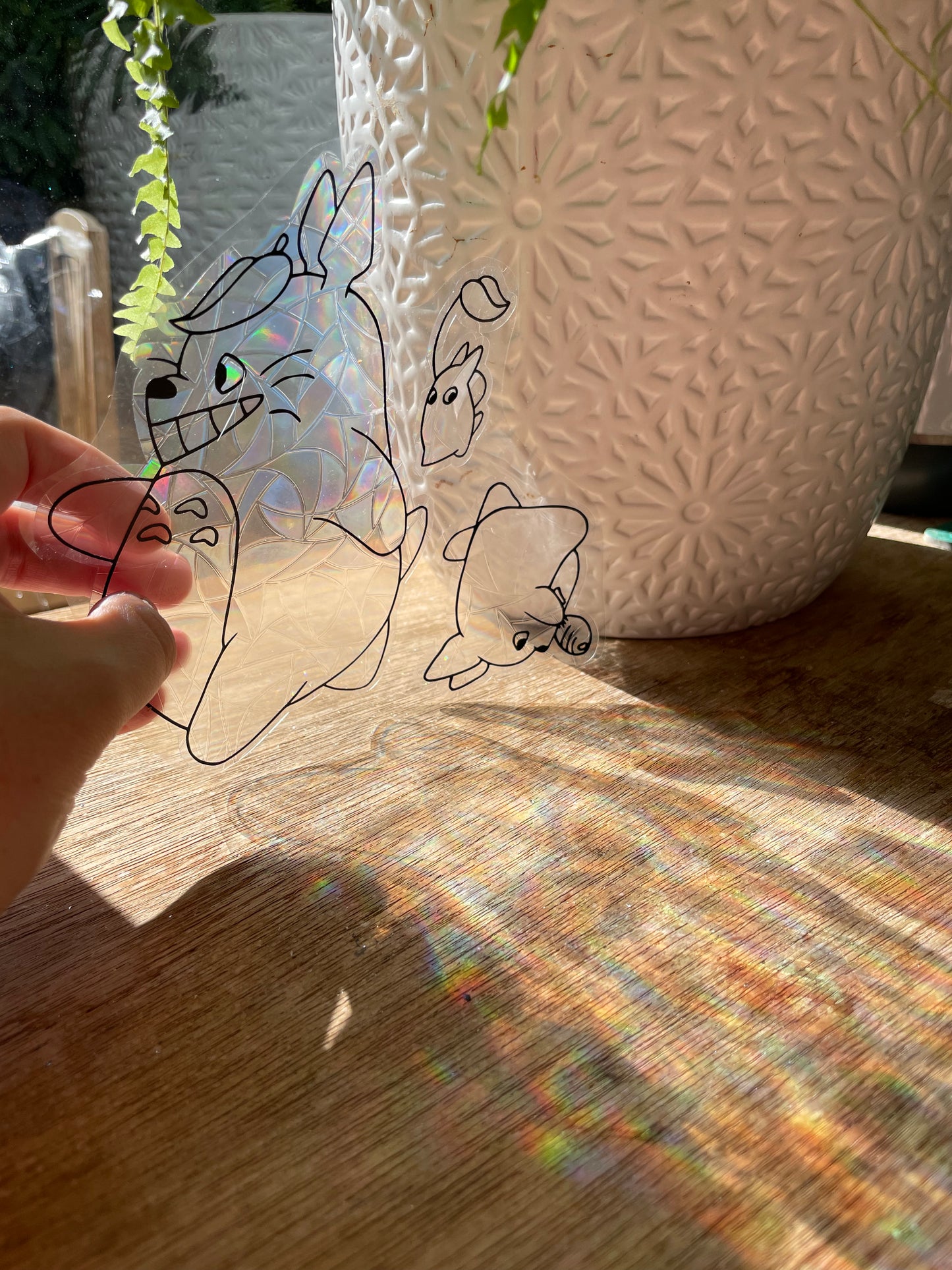 Totoro Suncatcher Window Cling