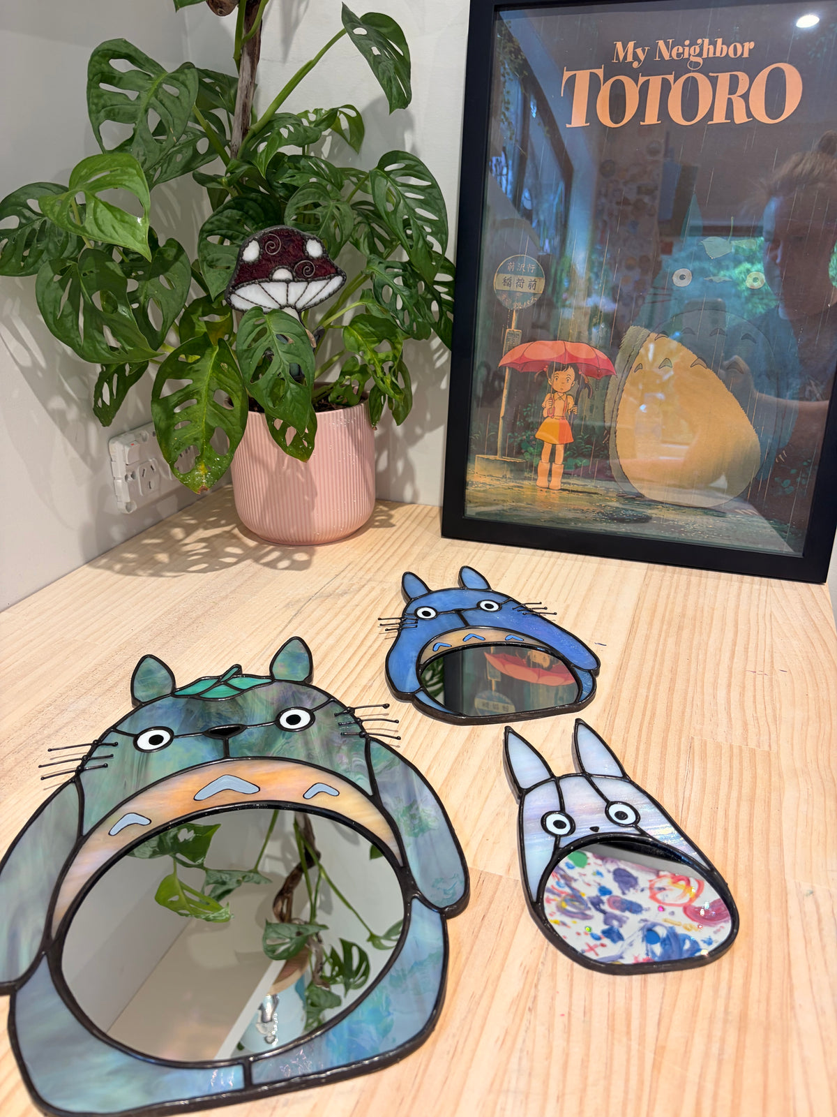 Totoro mirror set of 3